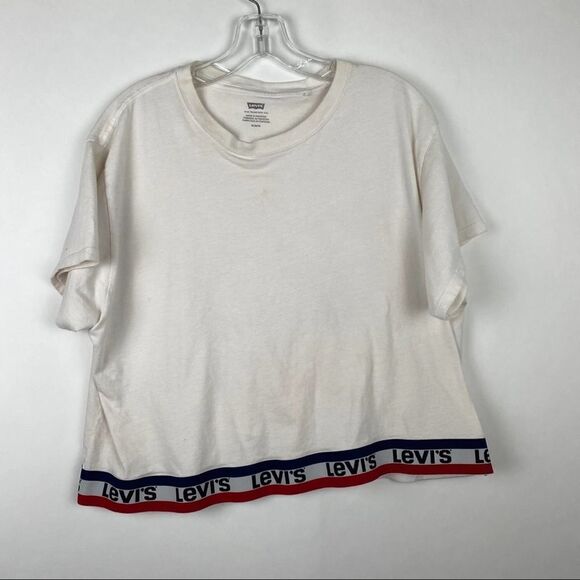 Levi’s Oversize Logo Crop Top - Picture 1 of 5